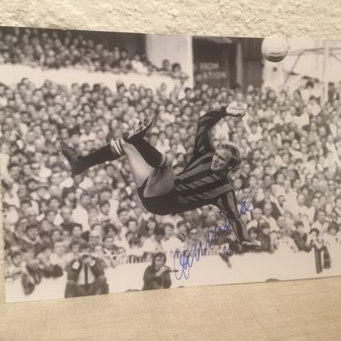 Manchester City - Francis Lee signert A4-fotografi med COA