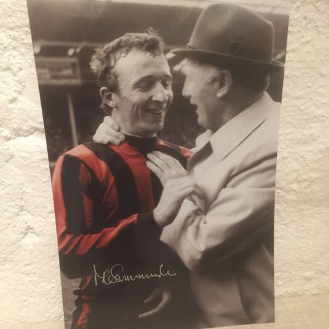 Manchester City - Mike Summerbee signert A4-fotografi med COA