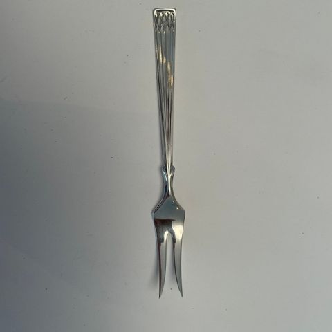 Arvesølv smørgaffel, 12.4cm 830s