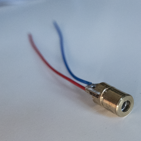 Laser Diode 5V Rød med kabel