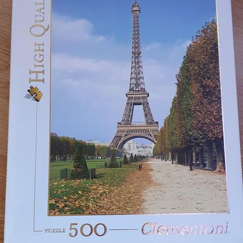 Puslespill 500 brikker Eiffeltårnet