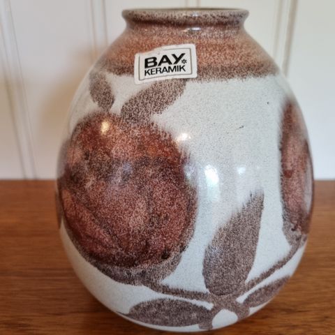 Vintage keramikk W-Germany Bay vase, 70-tallet