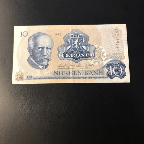 10 kr seddel 1984, serie CÆ (320 Q)