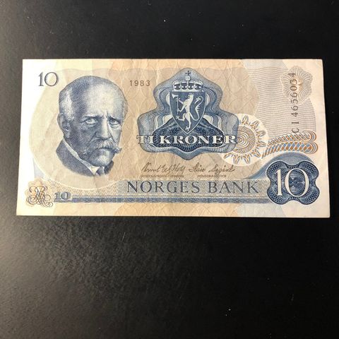 10 kr seddel 1983 serie  CI (321 Q)