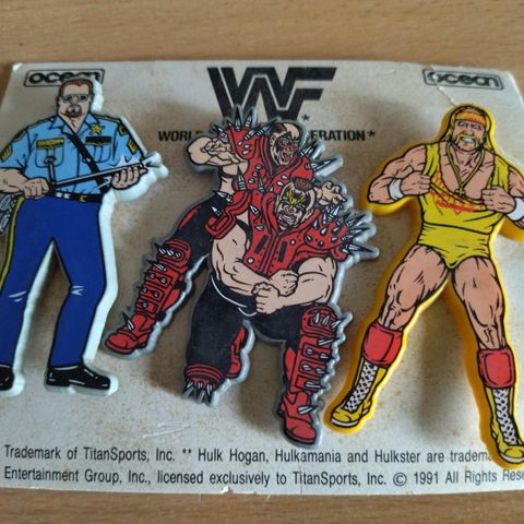 WWF World Wrestling Federation Ocean Pins 1991