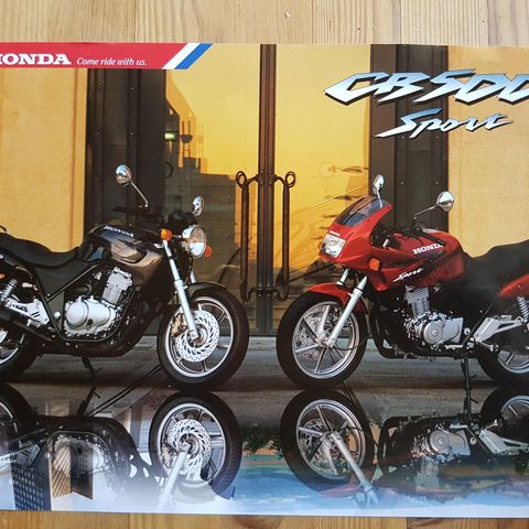 Honda CB500 brosjyre.