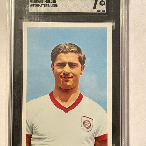 Gerd Muller - 1966 Bergmann Bayern Munchen - Vintage fotballkort gradert SGC 7