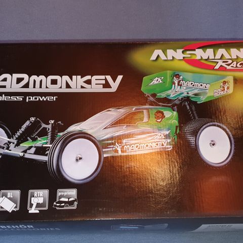 Ansmann Mad Monkey 1/10 Electric Buggy Brushless 2.4Ghz RTR NÅ kr 1000,-