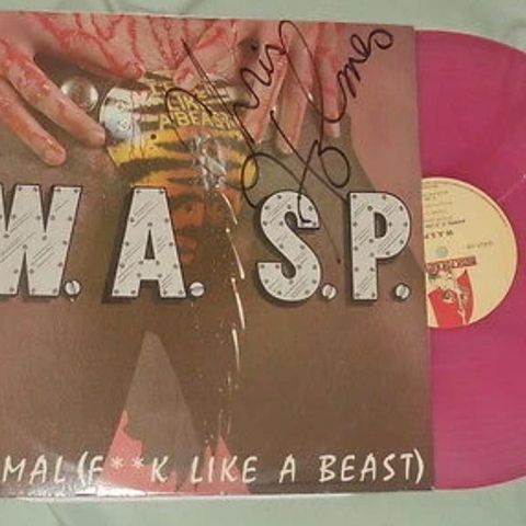 W.A.S.P Animal pink vinyl ønskes kjøp