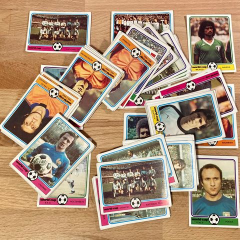 Monty Gum VM 1978 fotballkort, kjøp de du mangler - MANGE NYE!