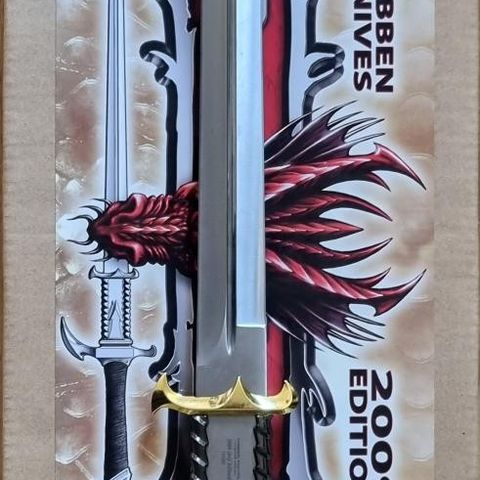 United Cutlery Hibben 2009 Dragon's Lair Sword, Gold Edition