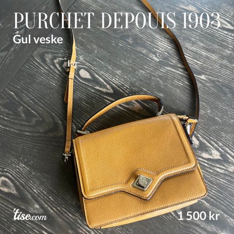 Pourchet depouis 1903 gul veske