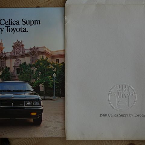 Toyota Celica Supra 1980 brosjyre inkl. luksuskonvolutt