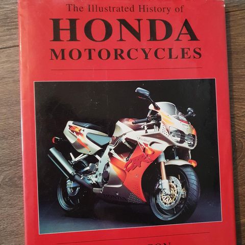 Honda historie bok med bilder og tekst