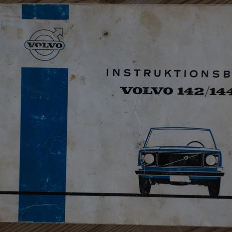 Volvo 142/144 1972 instruksjonsbok