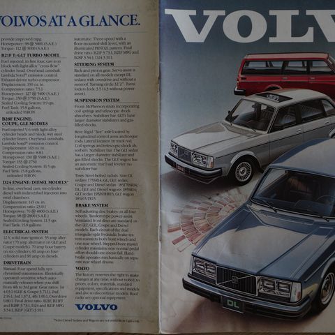 Volvo brosjyre 1980 inkl. Bertone