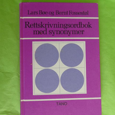 Rettskrivningsordbok med synonymer