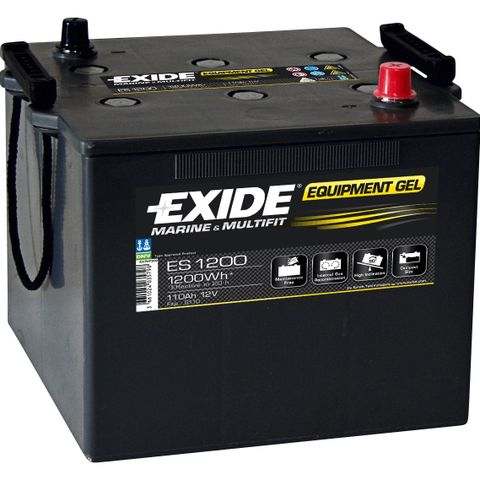 Exide ES1200 Batteri - Fritidsbatteri - GEL 12V 110Ah 1200Wh