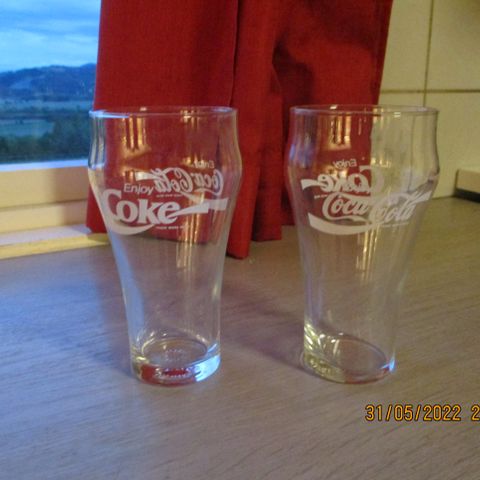 Coca Cola glass til salgs