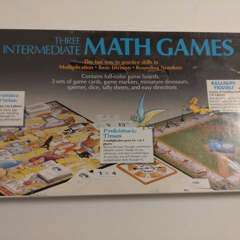 Three intermediate math games Brettspill (1991, forseglet)