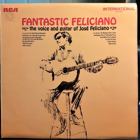 Jose Feliciano – Fantastic Feliciano (The Voice And Guitar Of J. Feliciano),1988