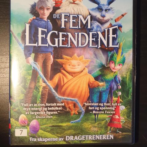 De fem legendene. Dvd