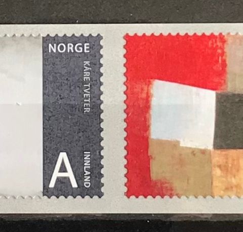 Norge frimerker postfrisk, nk 1700-1703 **, Norsk Kunst I i prima 4-stripe