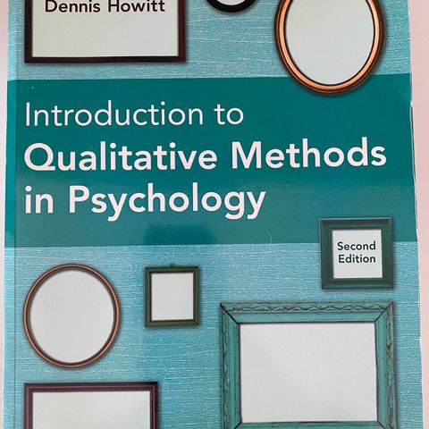 Introduction to qualitative methods in psycology