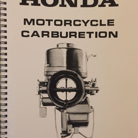 Honda CB++ Forgasserbok. Orginal Honda.