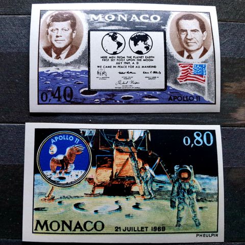 Monaco 1970 Apollo 11 Romfart UPERF kr. 1100,00