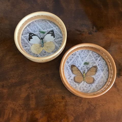 2stk vintage coasters/glassbrikker