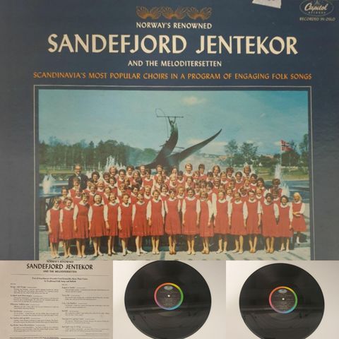 VINTAGE/RETRO LP-VINYL "NORWAY'S RENOWNED/SANDEFJORD JENTEKOR "