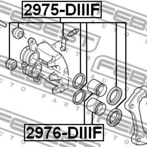 Range Rover bremsecaliper rep sett