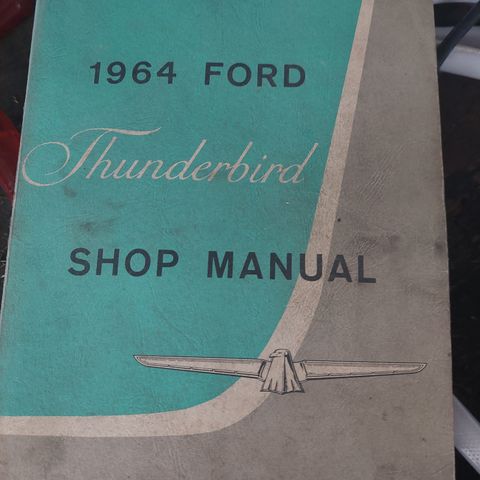 Ford thunderbird shop manual 1964