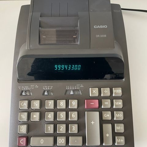 Casio dr320b bord kalkulator