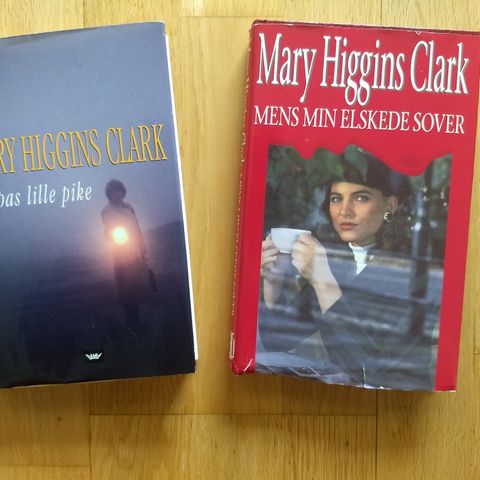 Mary  Higgins Clark  - pappas  lille pike - mens min elskede  sover - innbundet