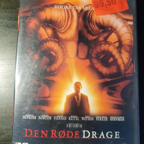 Den røde drage. Dvd