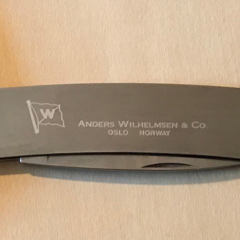 Wilhelmsen rederi kniv