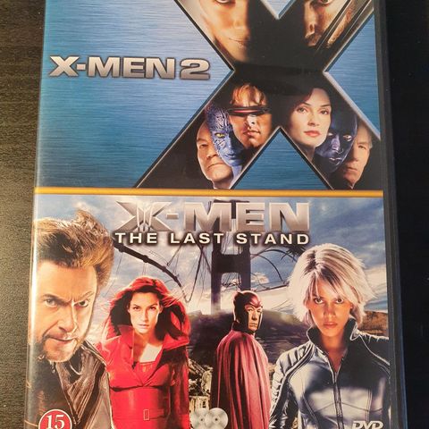 X-men 2 og X-men the last stand. Dvd