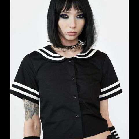 Goth Sailor topp S