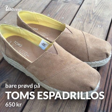 Toms espadrillos str 37,5