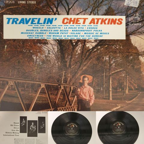 VINTAGE/RETRO LP-VINYL "TRAVLIN' CHET ATKINS 1963"