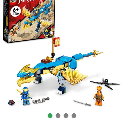 LEGO 71760 Jays EVO-tordendrage med original emballasje og instruksjonshefte