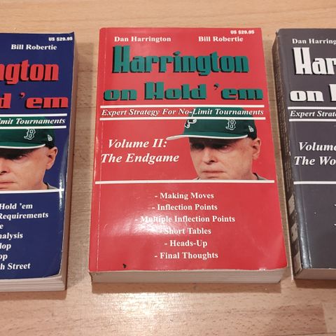 Pokerbøker, Harrington on Hold'em 1, 2 og 3 Texas poker