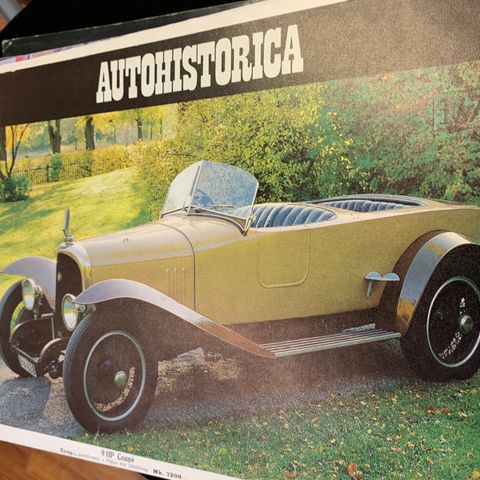 7 Autohistorica blader++ til salgs. Se bilder.