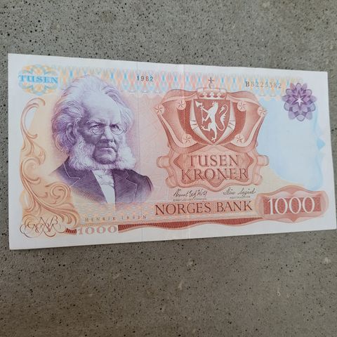 1000 kroner Norge  1982 - B 8225382