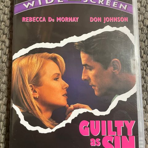 [DVD] Guilty as sin - 1993 (norsk tekst)