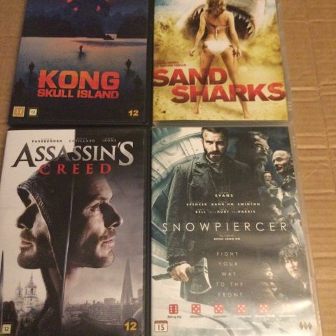 sand sharks - snowpiercer -Kong Skull Island - assassins creed - Skulls 3-