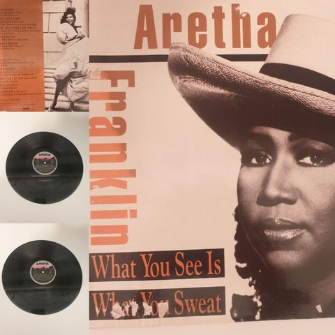 VINTAGE/RETRO LP-VINYL "ARETHA FRANKLIN/WHAT YOU SEE IS - WHAT YOU SWEAT 1991"