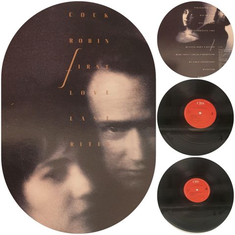 VINTAGE/RETRO LP-VINYL "COCK ROBIN/FIRST LOVE LAST RITES 1989"